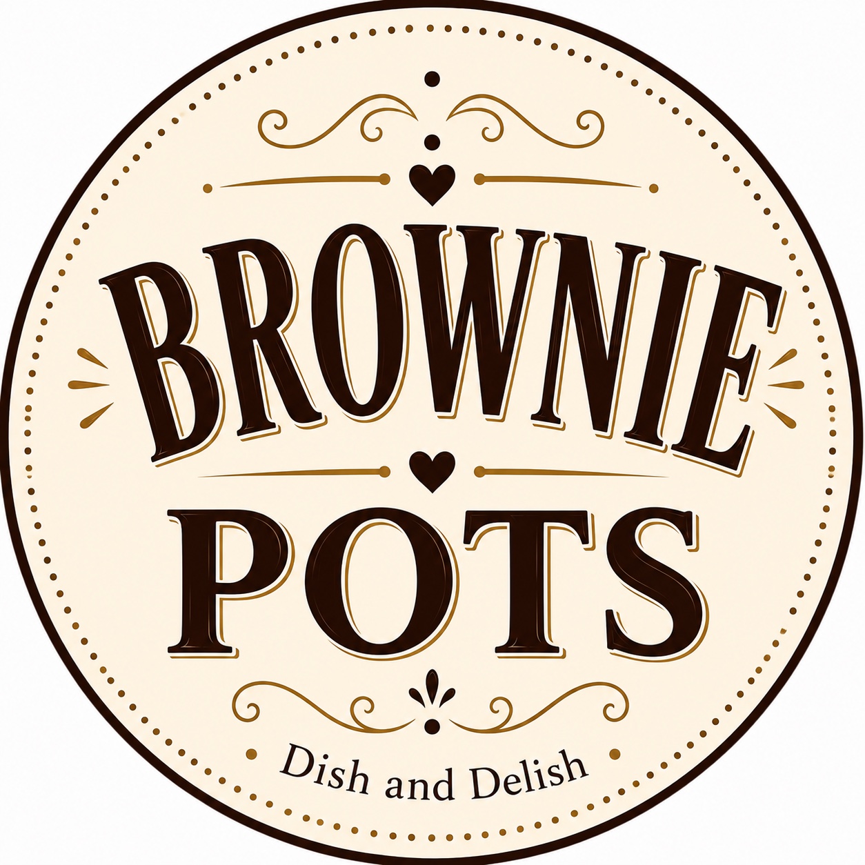 Brownie Dubai Pots product label