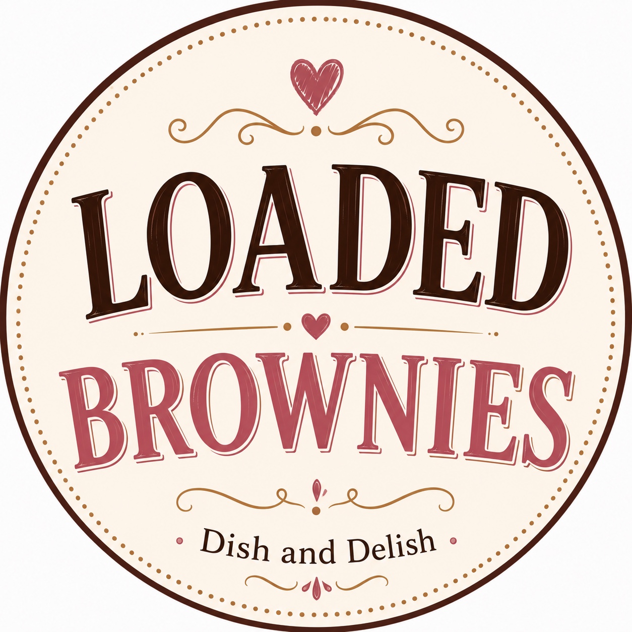 Loaded Brownies product label